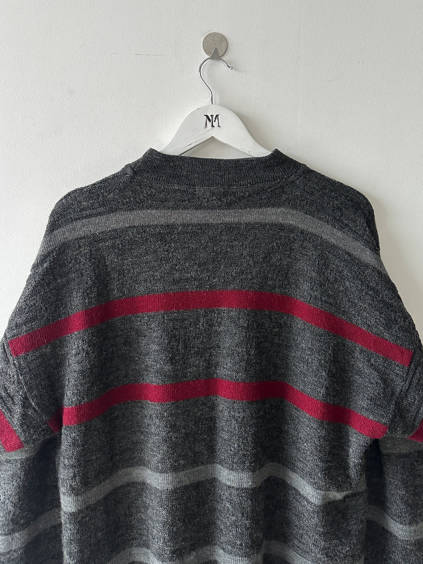 KANSAI YAMAMOTO - 1990s DROPPED SHOULDERS KNIT JUMPER