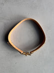 ANDREW MACKENZIE - 2000s STAR BUCKLE LOGO LEATHER BELT