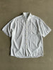 1980s WHITE TEXTURED SHORT SLEEVE SHIRT