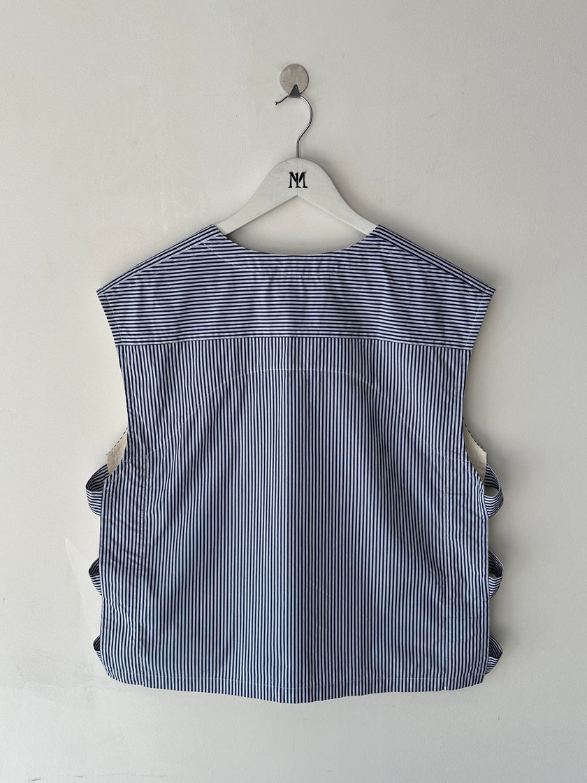 COMME DES GARÇONS - S/S 2024 CROP FIT STRIPED VEST
