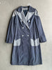 1980s DOUBLE-BREASTED DENIM TRENCH COAT