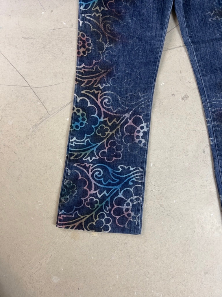MISSONI - 2000s FLORAL PRINT JEANS