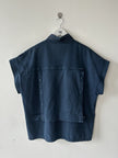 VALENTINO - 1980s 2 IN 1 COTON JACKET VEST WITH BACK PANEL DETAIL