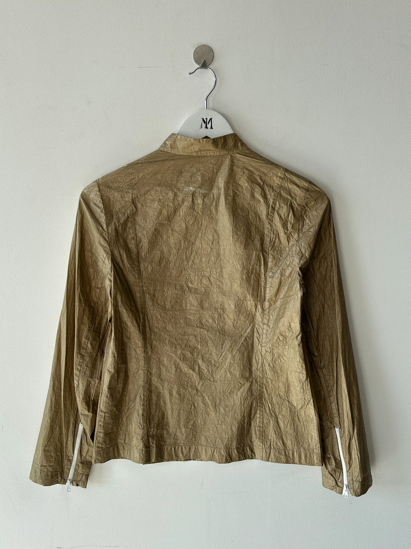 VIVIENNE TAM - S/S 1999 PAPER TEXTURE CRINKLED LIGHT JACKET