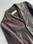 EMPORIO ARMANI - S/S 2004 MIDI LENGTH SOFT LEATHER JACKET
