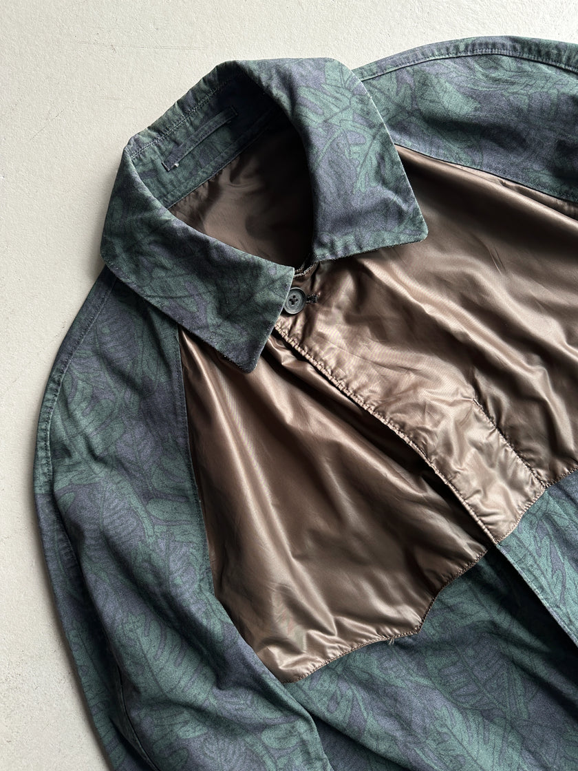 KOLOR - S/S 2014 CONTRASTING YOKE PRINTED TRENCH COAT