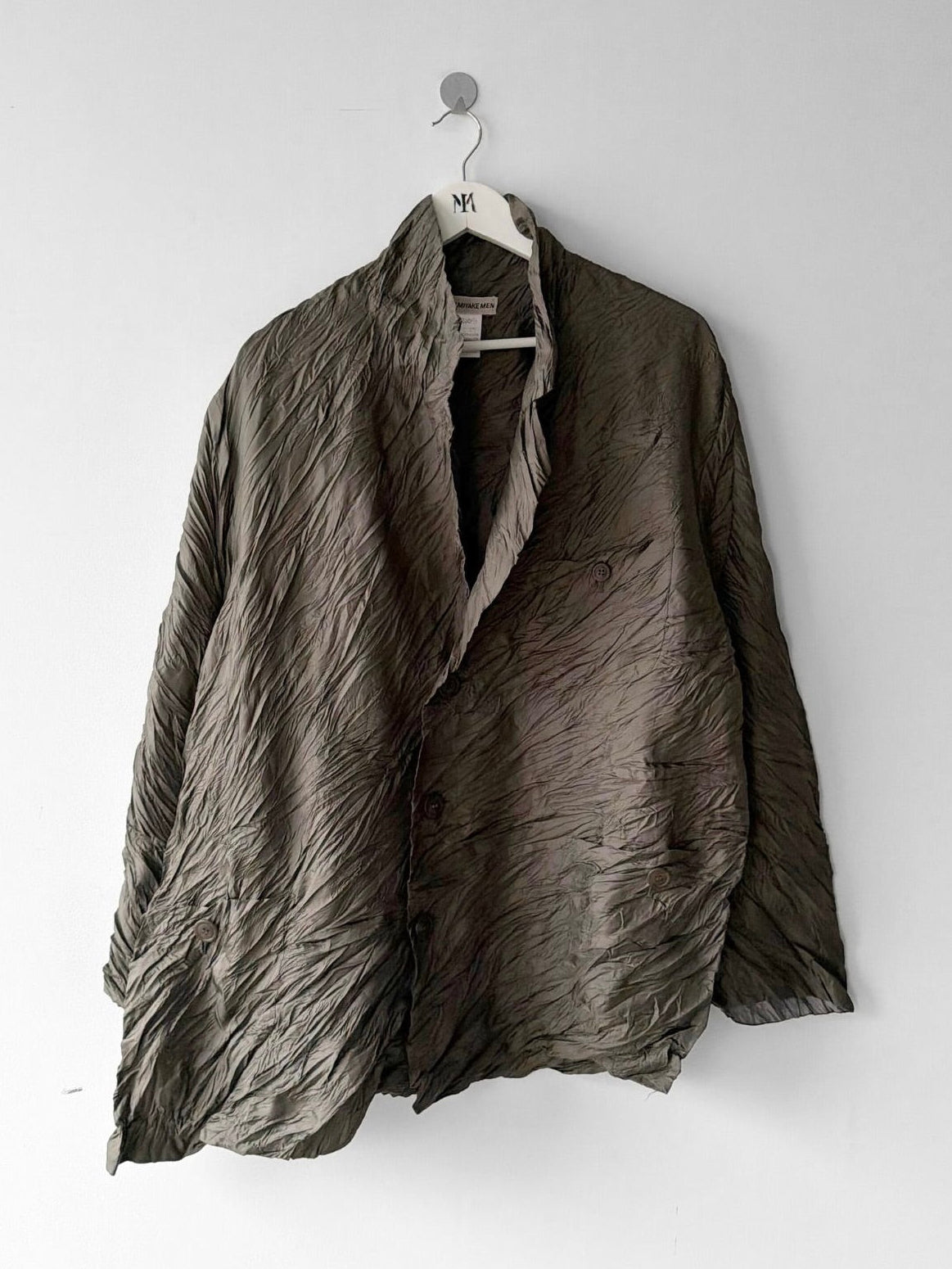 ISSEY MIYAKE MEN - F/W 1996 ASYMMETRIC CRINKLED SHIRT