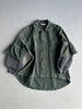 1990s ASYMMETRICAL SHIRT WITH WOOL LAYERED SLEEVE