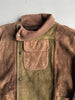 1980 ASYMMETRICAL FRONT SUEDE JACKET WITH FRONT POCKET