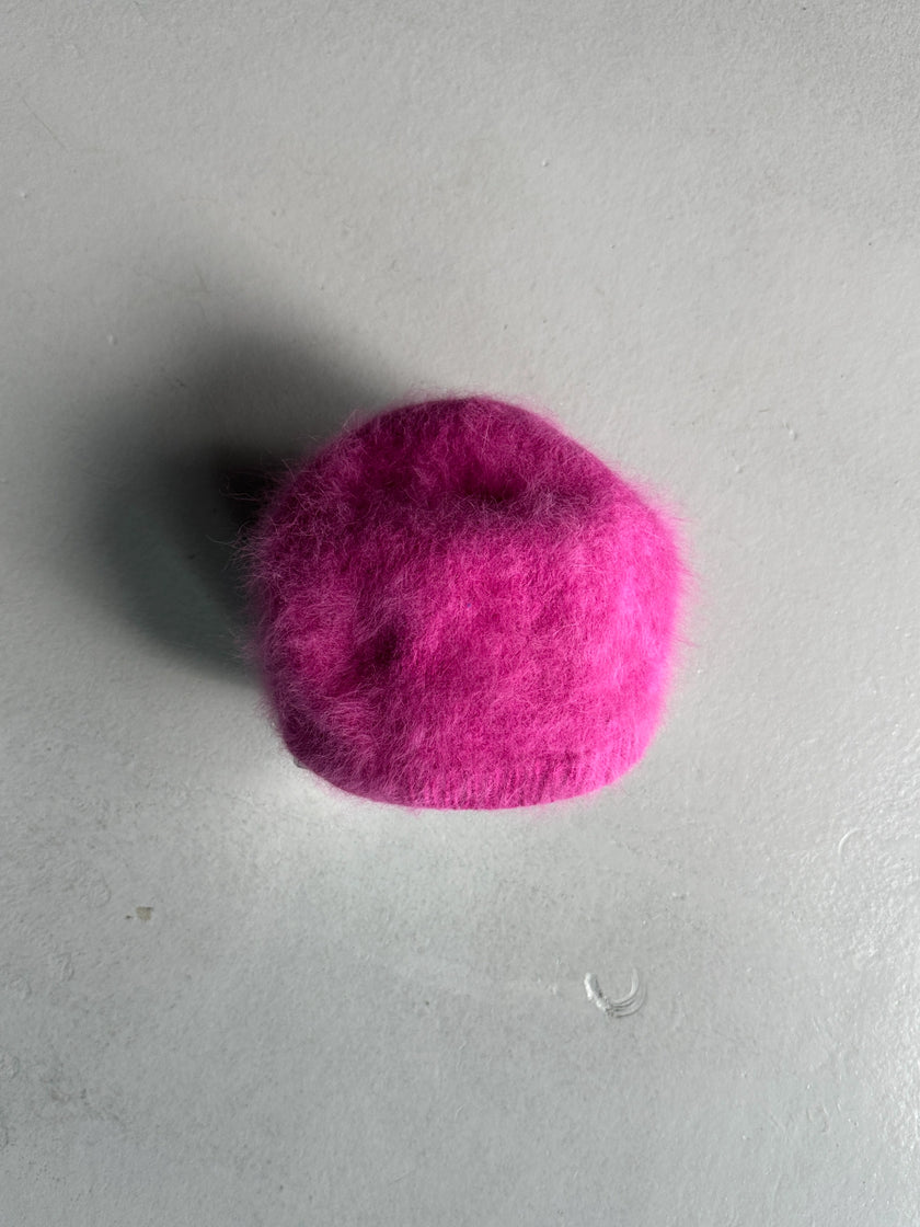 GIORGIO ARMANI - 1990s FUZZY WOOL HAT