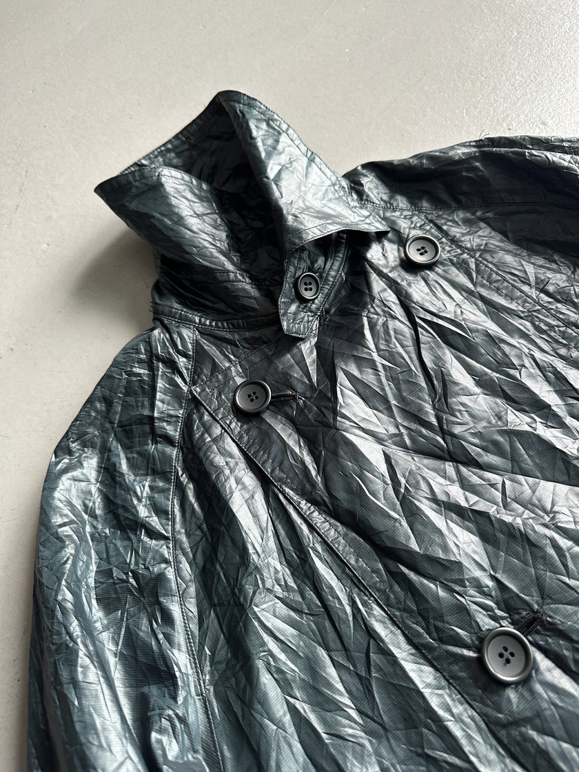FINAL HOME BY 24 ISSEY MIYAKE - 1990s DOUBLE BREASTED TEMPERATURE CHANGING COLOUR TECHNICAL JACKET
