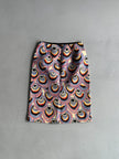 DRIES VAN NOTEN - F/W 2018 PEACOCK PATTERN FITTED SKIRT