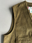 1980s CORDUROY CARGO ZIPPED VEST GILET