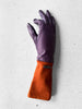 GALLIANO by JOHN GALLIANO - circa 2008 TWO TONE LEATHER AND SUEDE GLOVES