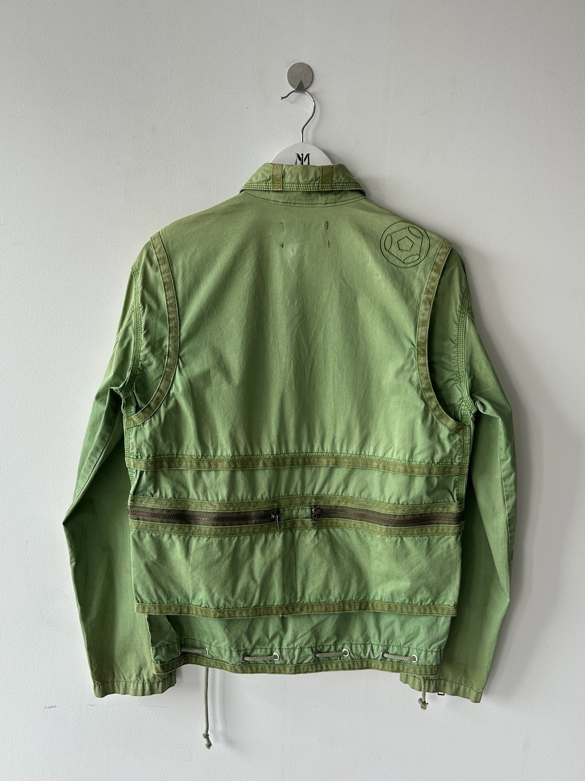 SABOTAGE - 2000s DYED TECHNICAL JACKET WITH WRAP AROUNT POCKET PANEL