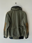 C.P. COMPANY - A/W 1983 LEATHER AND JAPANESE NYLON FIELD BOMBER JACKET