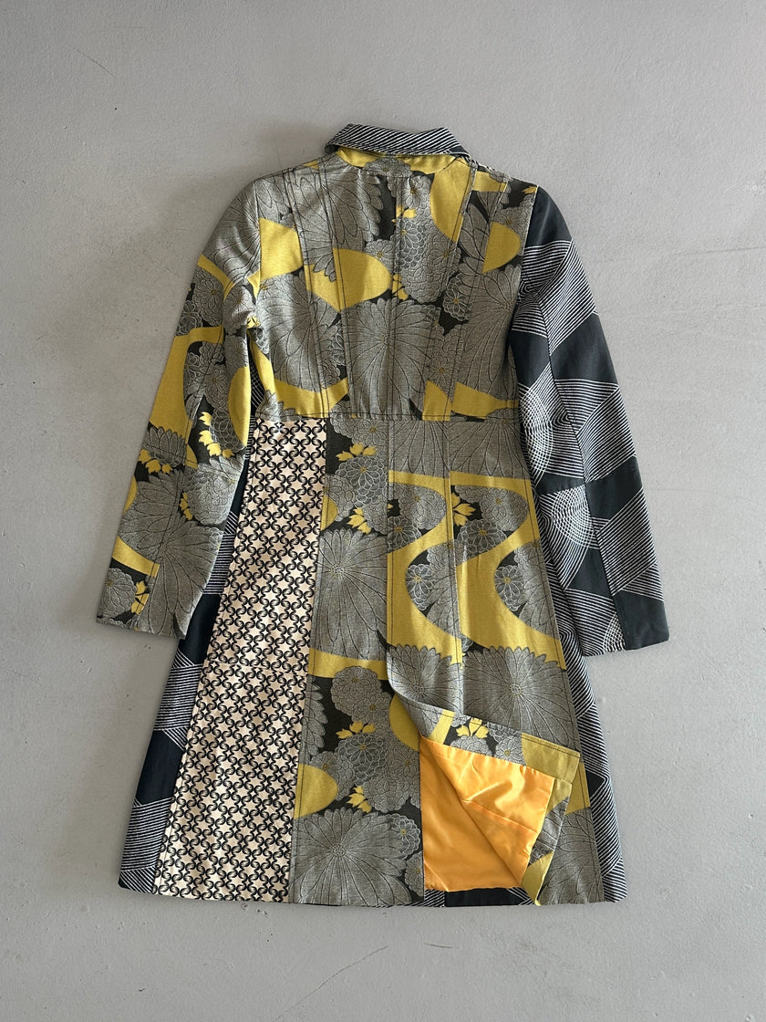 CUSTO BARCELONA - F/W 2002 PANELED LONG JACKET