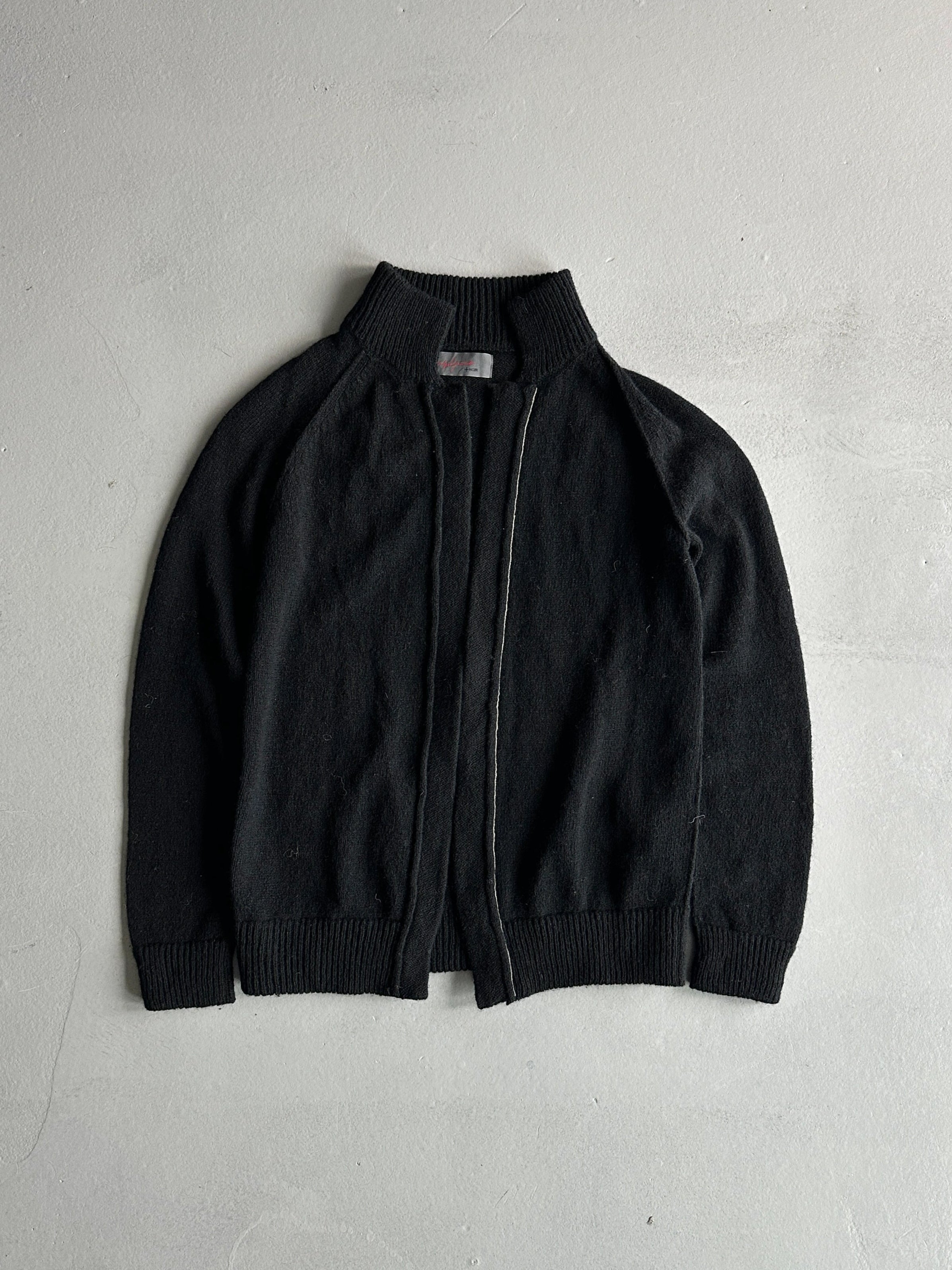 YOHJI YAMAMOTO - A/W 2009 OPEN FRONT KNIT CARDIGAN JUMPER