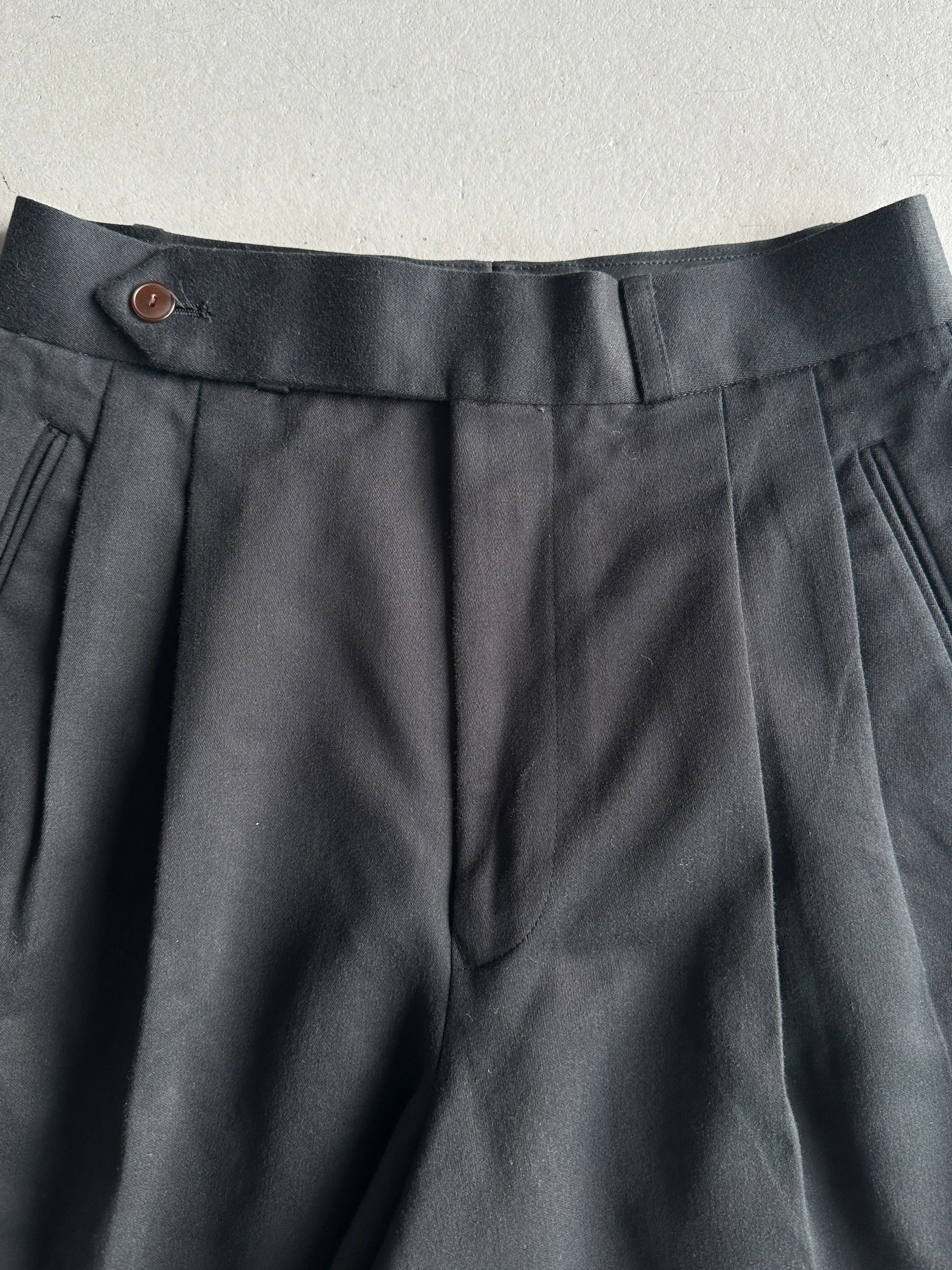 JEAN PAUL GAULTIER HOMME - 1990s HIGH WAIST TAILORED TROUSERS WITH FRONT PLEATS