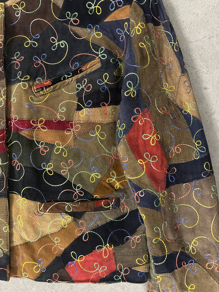 1970s JACKET WITH LEATHER PATCHES