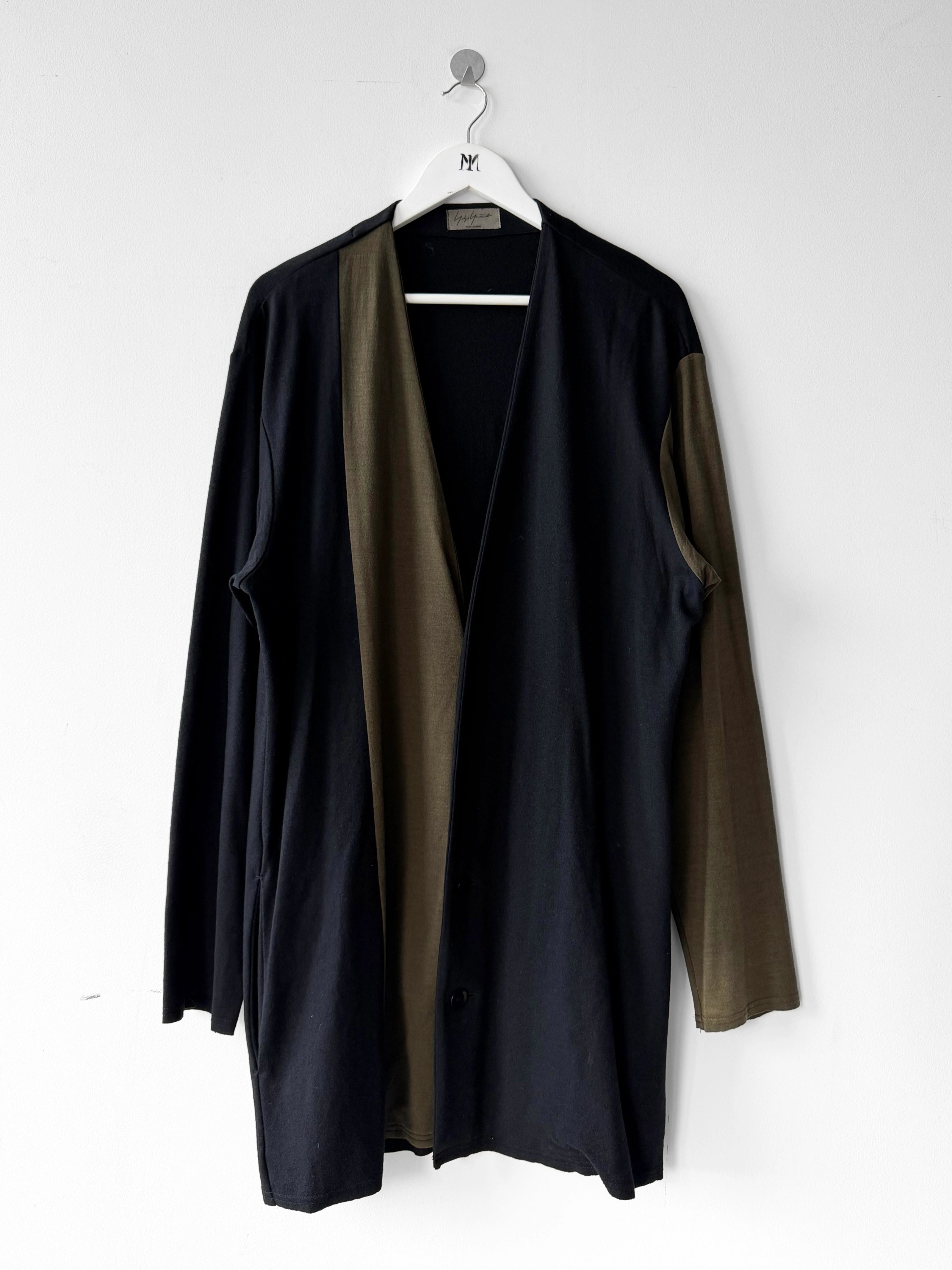 YOHJI YAMAMOTO - F/W 1996 BI-COLOUR LONG CARDIGAN