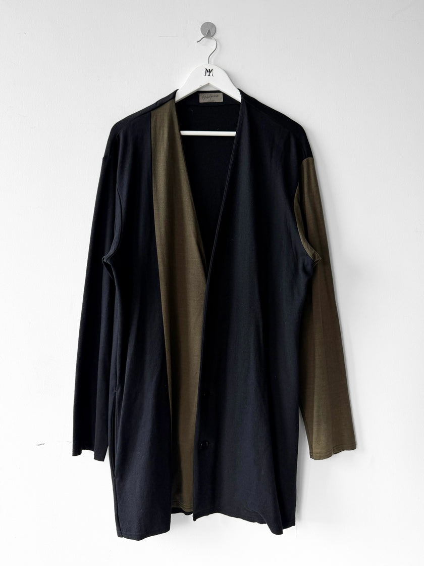 YOHJI YAMAMOTO - F/W 1996 BI-COLOUR LONG CARDIGAN