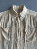 HERMÈS - 1970s COLLARED SILK SHIRT