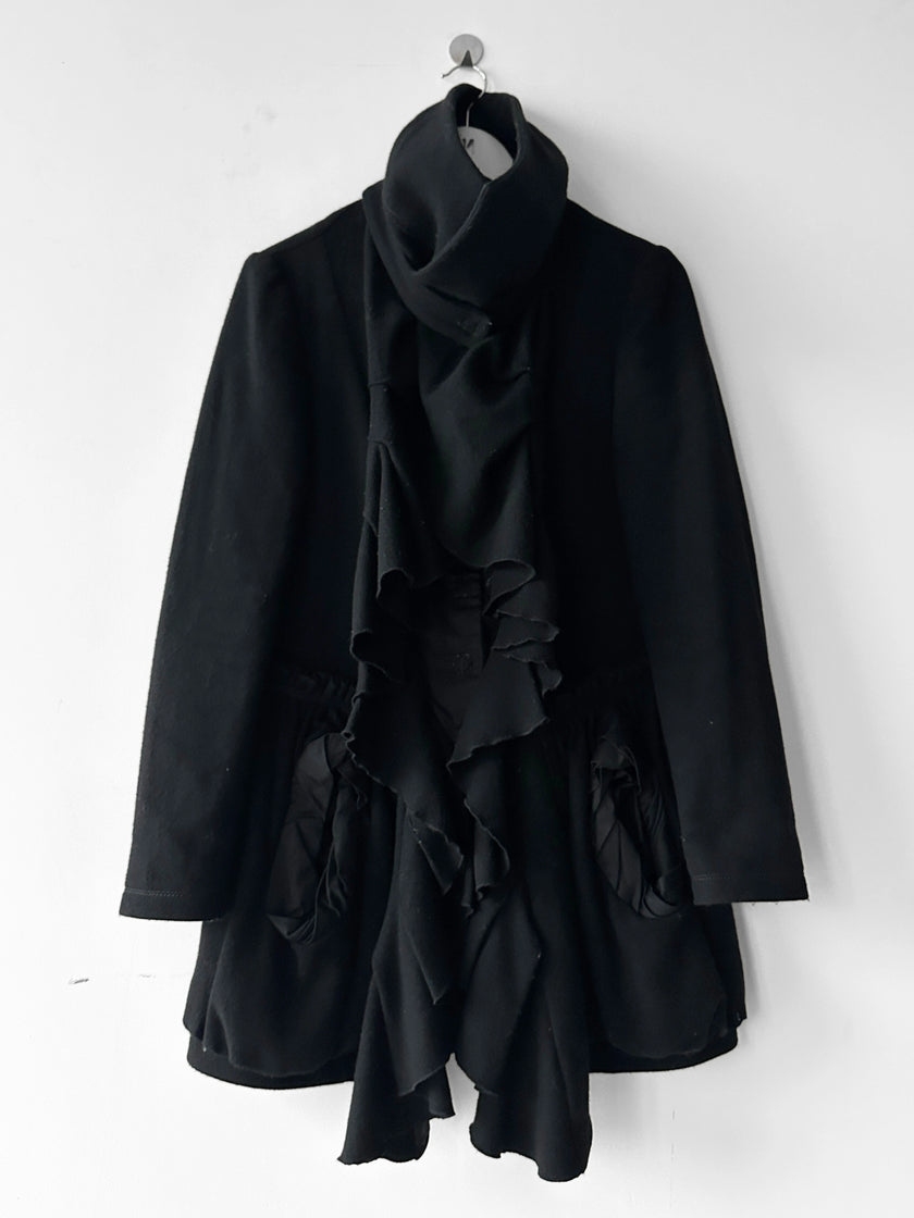 MARITHÉ + FRANÇOIS GIRBAUD - F/W 2009 RUCHED FRONT WOOL JACKET WITH CORSET INNER LAYER