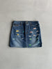 DOLCE & GABBANA - 1990s DENIM MINI SKIRT WITH FLUO DETAILS