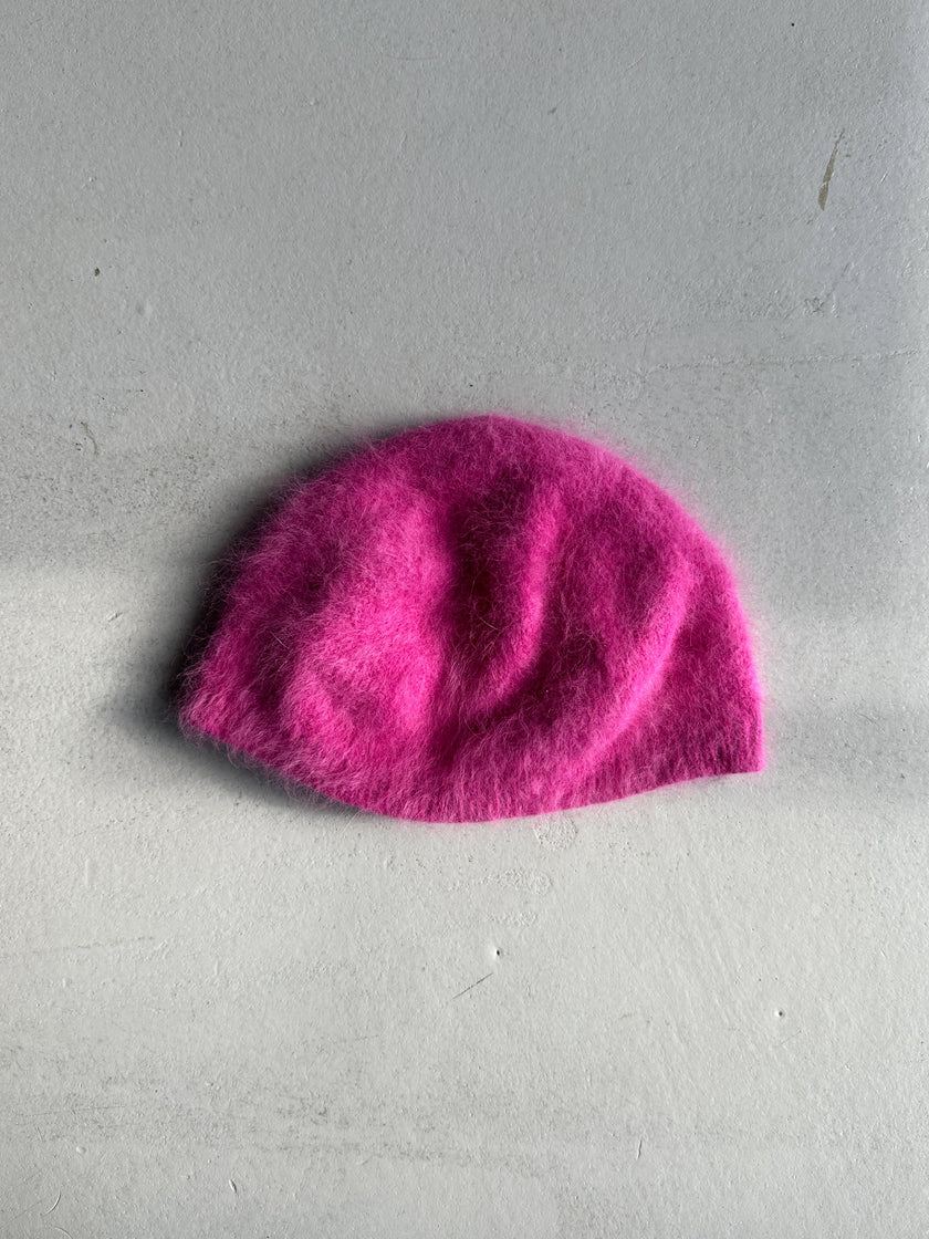 GIORGIO ARMANI - 1990s FUZZY WOOL HAT