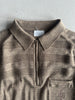 1980s LONG SLEEVE POLO KNIT TOP