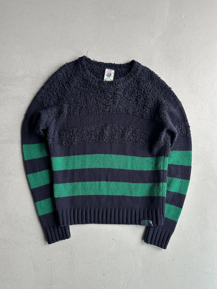 DIESEL - 2000s BOUCLE TEXTURED UPPER BODY CREWNECK JUMPER