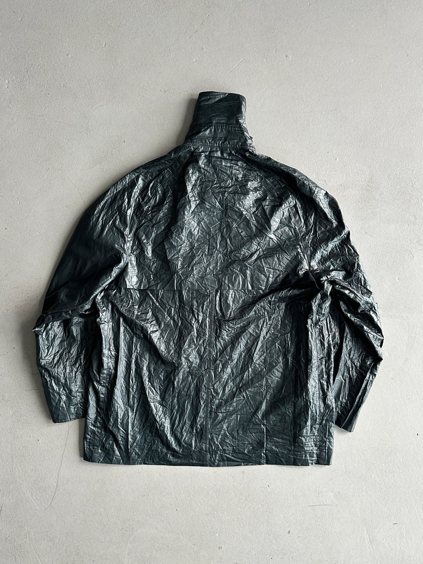 FINAL HOME BY 24 ISSEY MIYAKE - 1990s DOUBLE BREASTED TEMPERATURE CHANGING COLOUR TECHNICAL JACKET