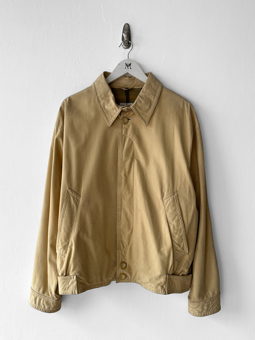 ITALIAN LABEL 1990s LEATHER BLOUSON JACKET