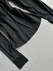 1990s EXTRA WIDE COLLAR BUTTONED BLOUSE