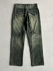 2000s FADED GREEN STRAIGHT FIT JEANS