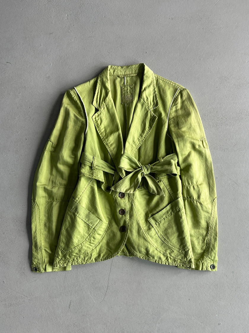 MARITHÉ + FRANÇOIS GIRBAUD - S/S 2006 TIE FRONT COTTON BLAZER