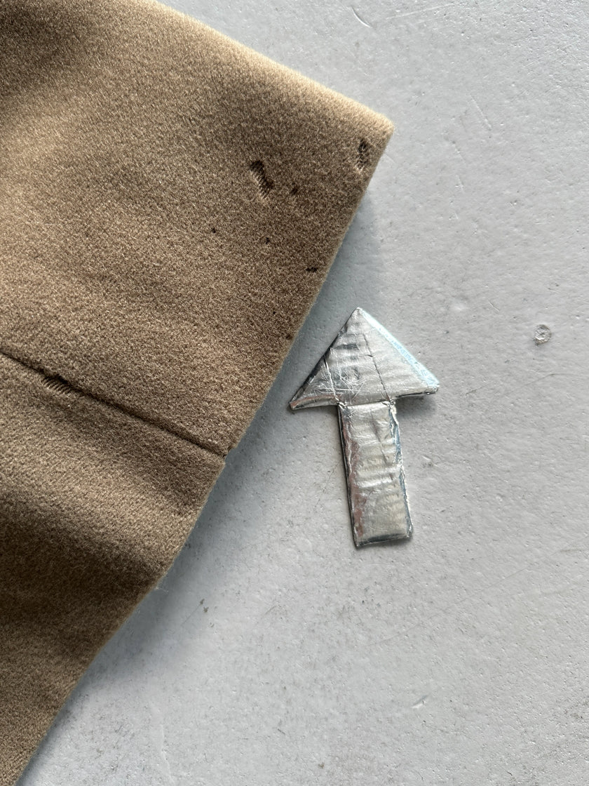 GIORGIO ARMANI - 1990s BELTED COLLARLESS COAT