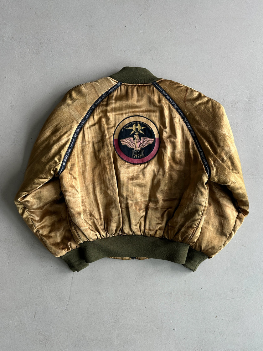 ARMANI JEANS - F/W 1988 STONE WASHED BOMBER JACKET