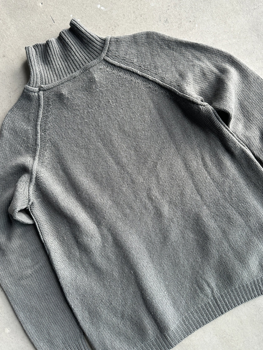 MARNI - 1990s MOCK NECK JUMPER WITH FRONT POCKETS