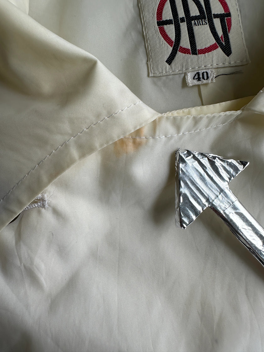 JEAN PAUL GAULTIER JPG  - 1980s SAFE SEX DOUBLE BREASTED NYLON JACKET