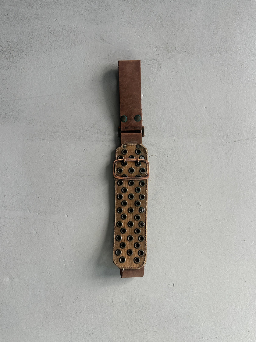 DIESEL - early 2000s LEATHER AND CANVAS BELT