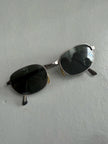 GIORGIO ARMANI -  1990s OVAL SUNGLASSES WITH METAL FRAME