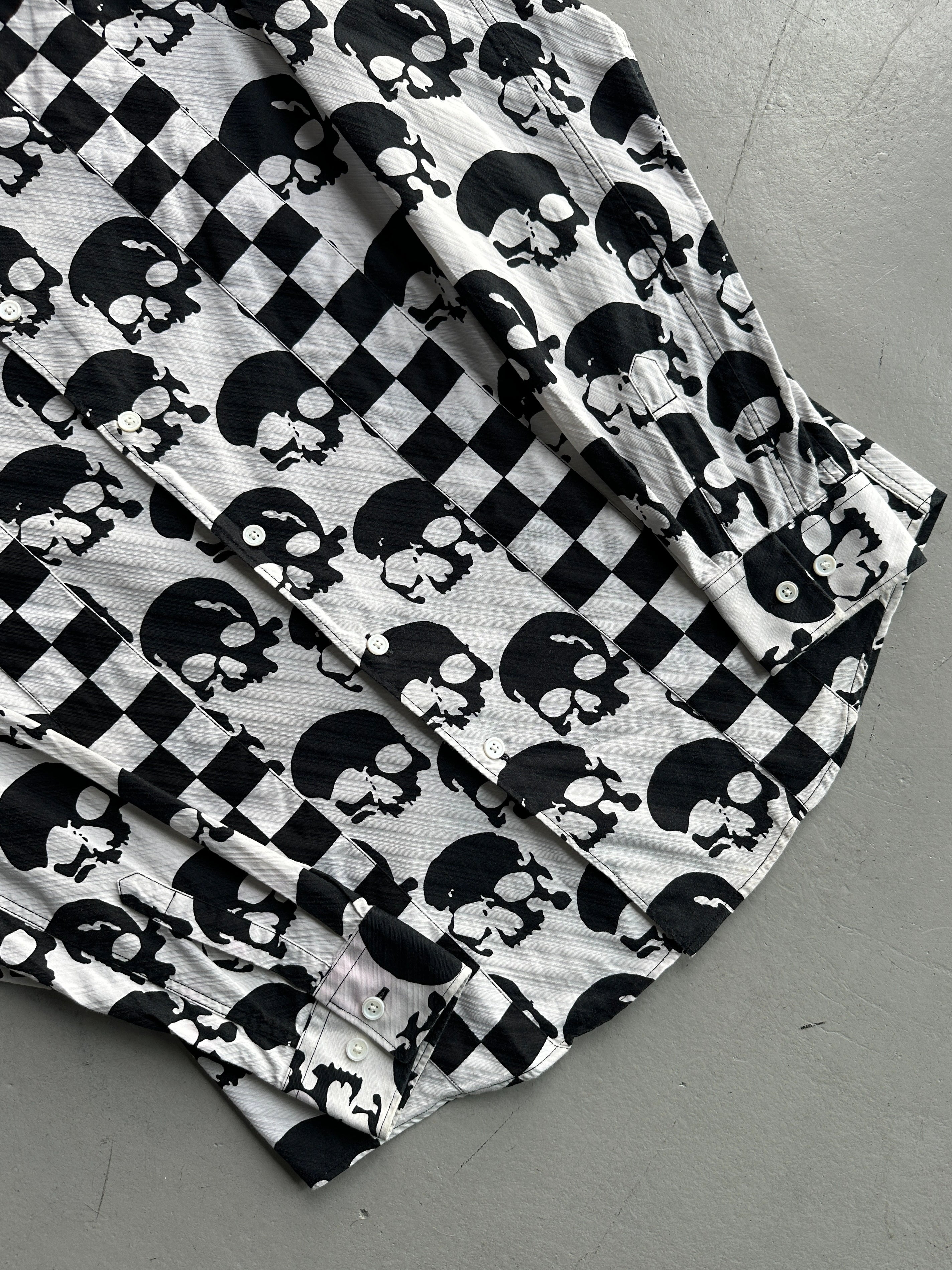 COMME DES GARÇONS SHIRT - S/S 2011 ALL OVER SKULL PRINT LONG SLEEVE SHIRT