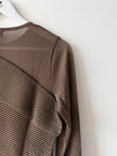 CLAUDE MONTANA - 1990s MESH PANELS LONG SLEEVE TOP