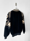 VALENTINO - 1980s CORDUROY BOMBER JACKET WITH KNITTED SHOULDER PANELS