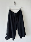 YOHJI YAMAMOTO - S/S 2025 TRACK SHORTS WITH CUT OUT DETAILS AT HEM