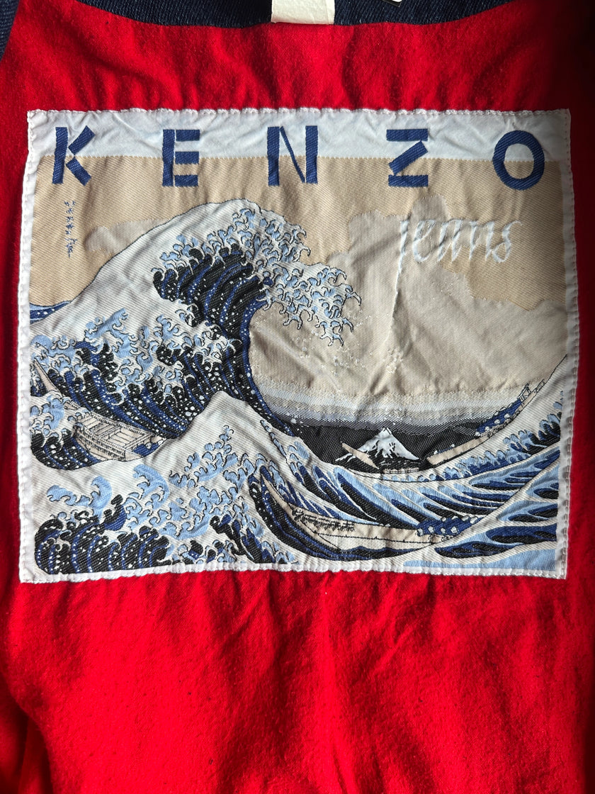 KENZO - 1980s DOUBLE BREASTED DENIM JACKET