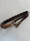 ARMANI JEANS - early 2000s BRAIDED LEATHER BELT