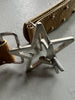 ANDREW MACKENZIE - 2000s STAR BUCKLE LOGO LEATHER BELT